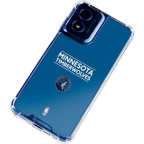 NBA Minnesota Timberwolves Standard - Blue Moto G 5G (2024) Clear Case
